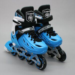Metroller Kid's 11-12-1 Adjustable Light Up Wheels Illuminated Inline Skates